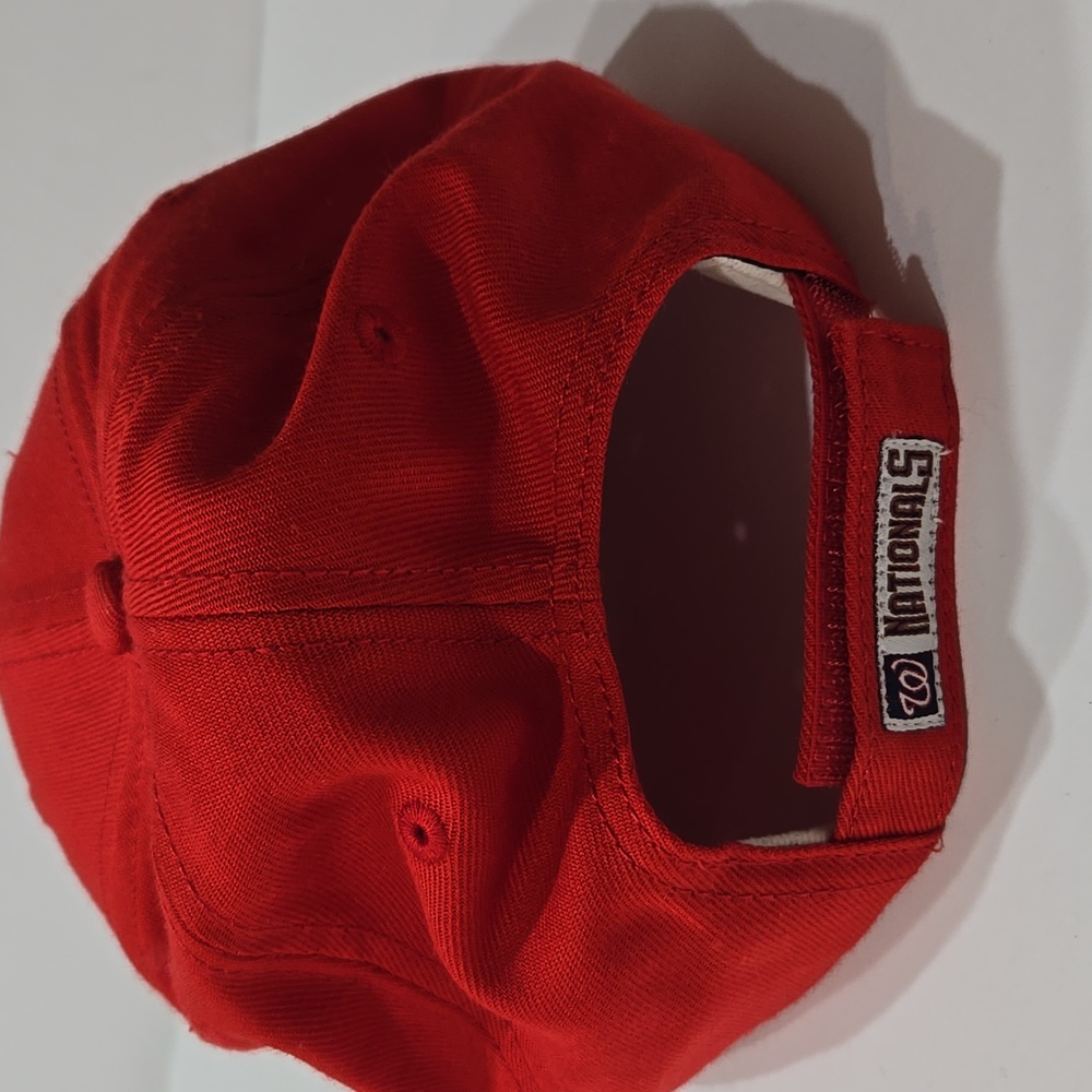Washington Nationals Red Baseball Cap New Era One Size Adjustable Fitted Hat - Picture 3 of 8